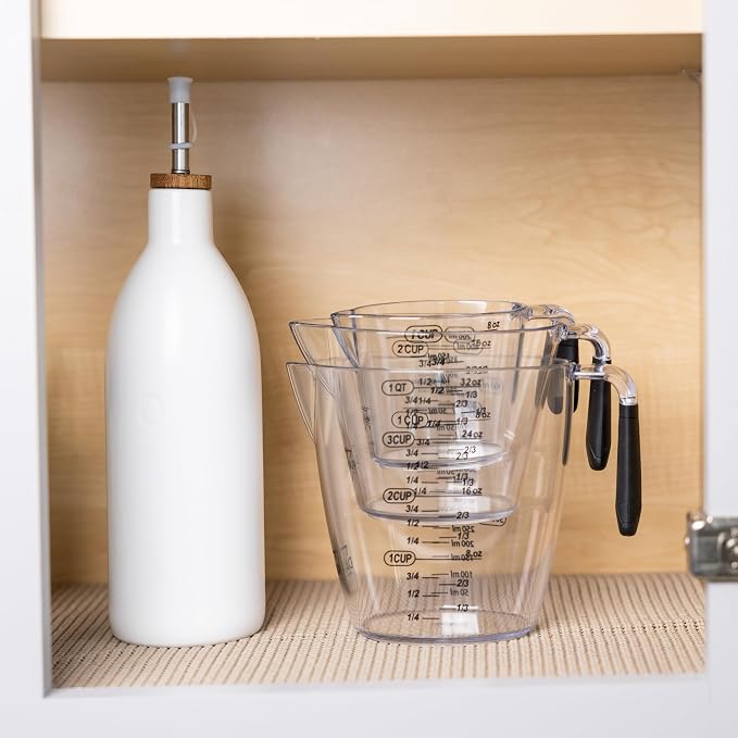 Dalup Measuring Cup Set – Clear Plastic Liquid Measuring Cups - Image 6