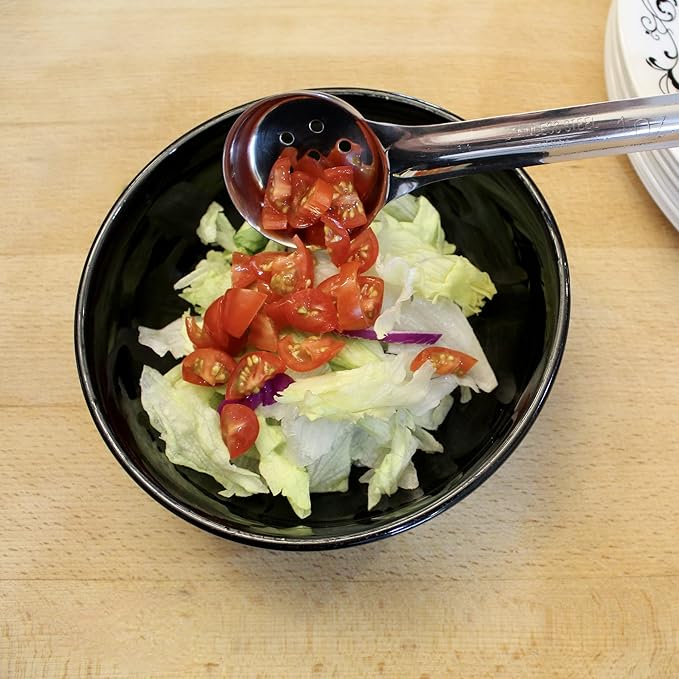 1 Ounce Slotted Stainless Steel Portion Control Ladle Spoon - Image 7