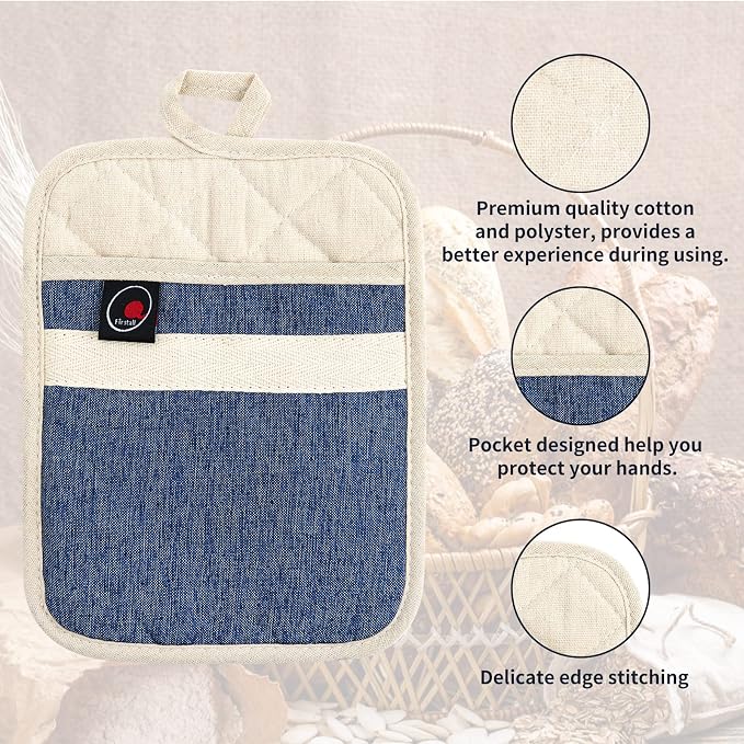 Oven Mitts and PotHolders Sets, Non-Slip Neoprene Oven Mitts are Suitable - Image 4