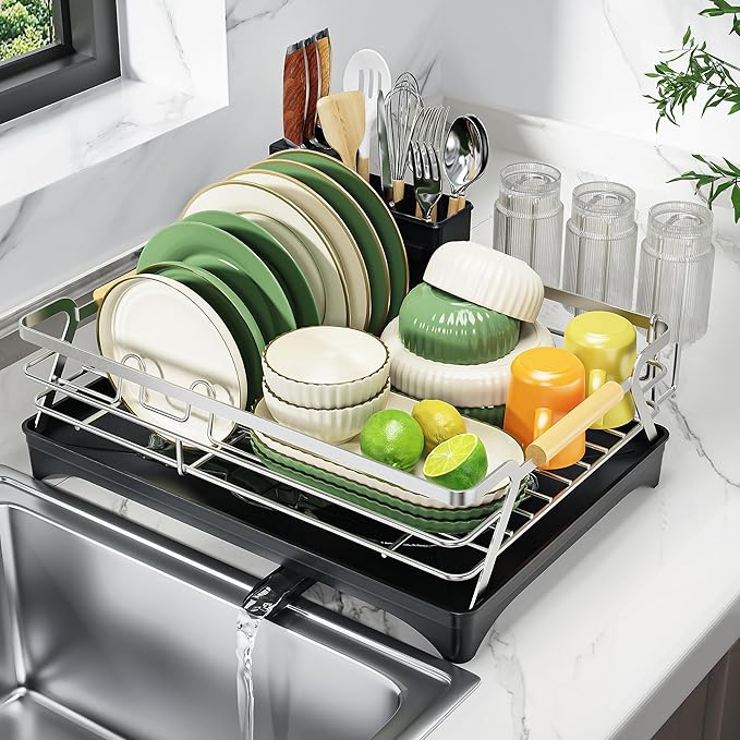 Epicano Dish Drying Rack for Kitchen Counter, Space-Saving Dish Rack, Rustproof by Epicano