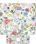 Colorful Flowers Dish Drying Mat by Unknown