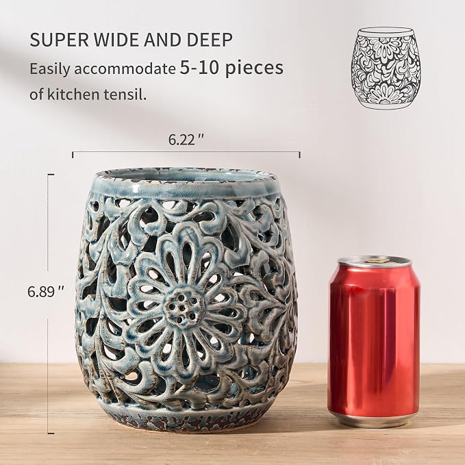 Farmhouse Kitchen Utensil Holder - Image 3
