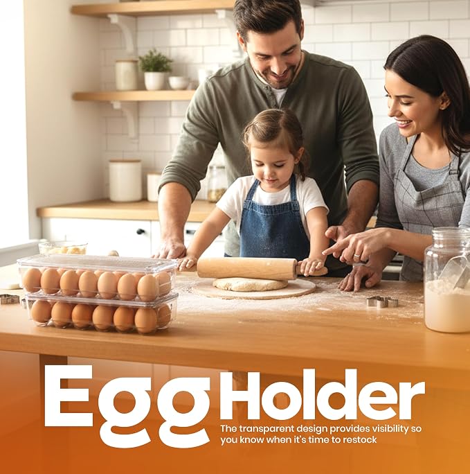 Utopia Home Egg Container With Lid and Handle - Image 4