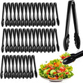 Mwellewm 40 Pcs Plastic Tongs for Serving Bulk 9 Inch Serving Disposable Tongs by Mwellewm