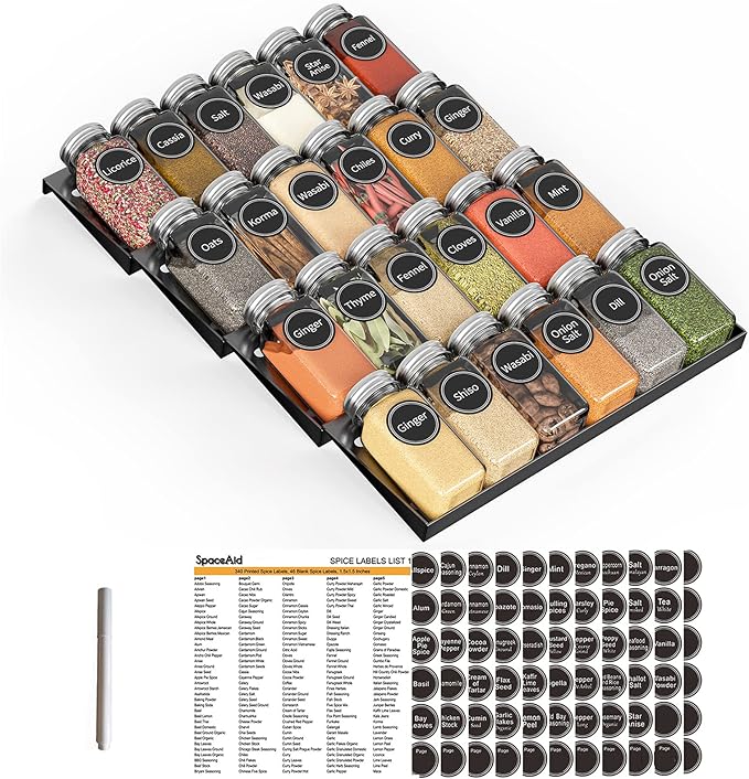 SpaceAid Spice Drawer Organizer by SpaceAid