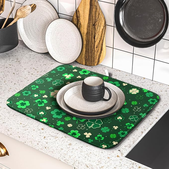 Happy St. Patrick's Day Dish Drying Mat - Image 5