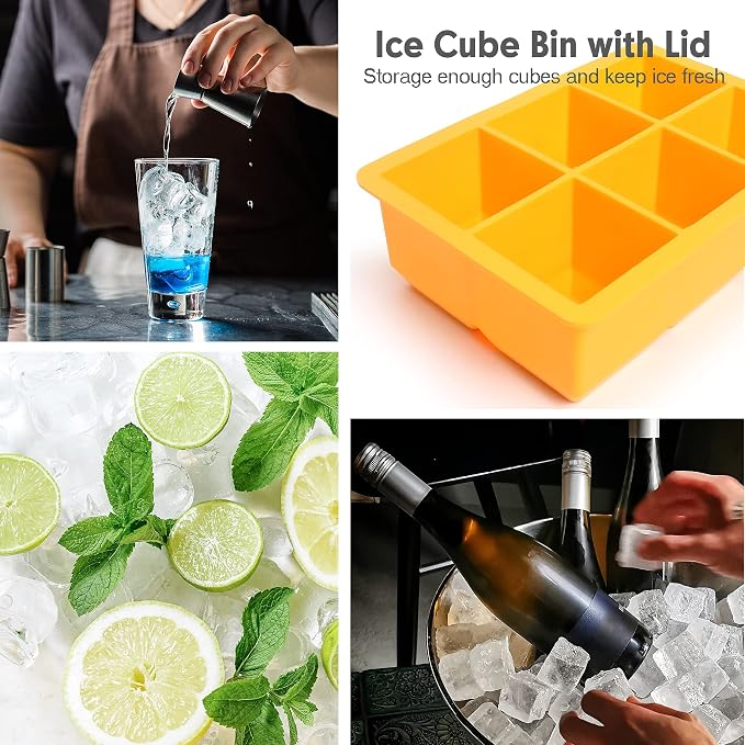 Excnorm Silicone Ice Cube Trays 3 Pack - Image 9