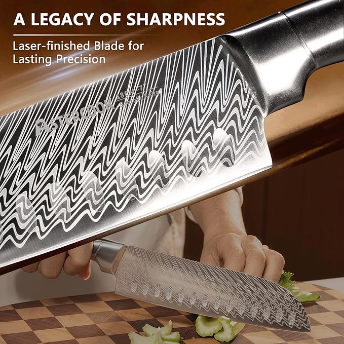 Knife Set, Astercook 21 Pieces Kitchen Knife Set - Image 5