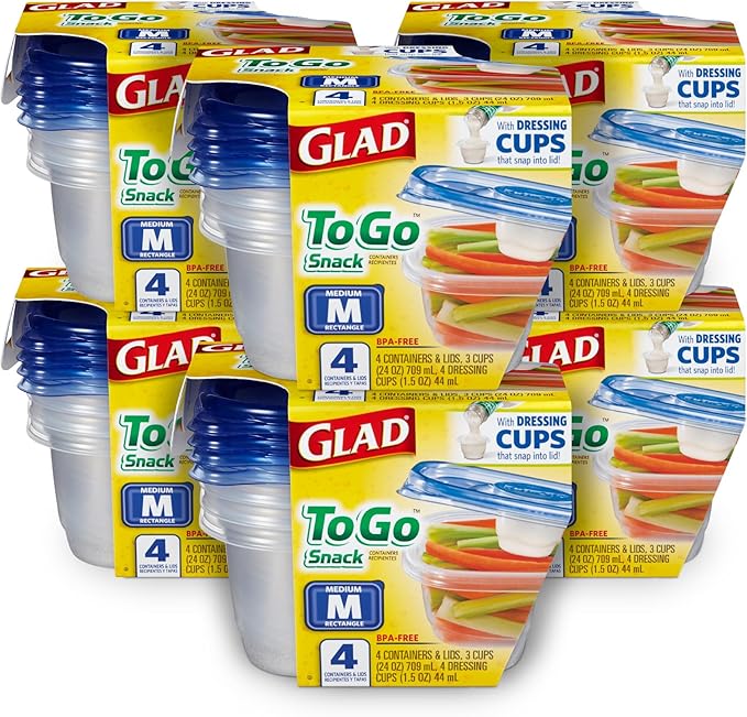 Glad GladWare To Go Lunch Food Storage Containers by GladTrashFoodStorage