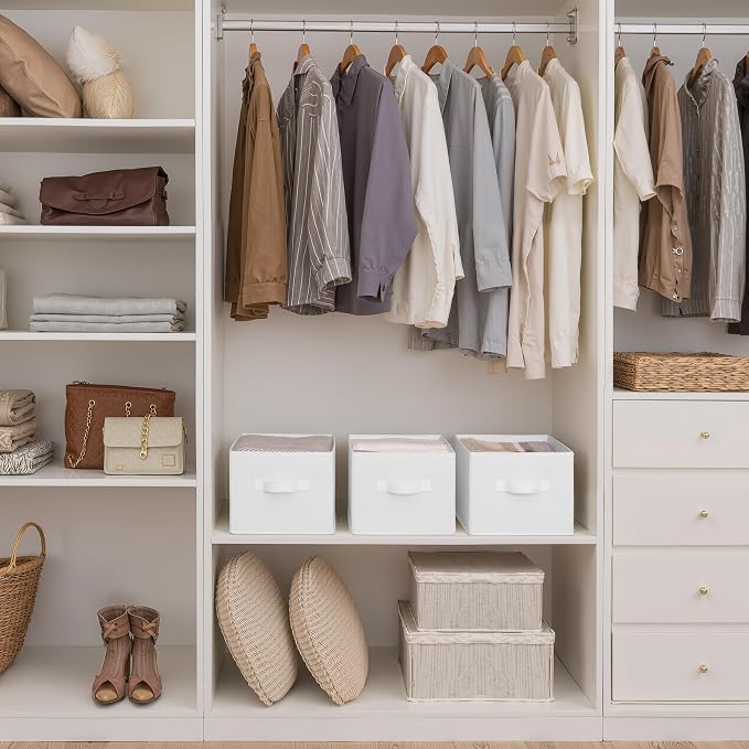 StorageWorks Collapsible Shelf Baskets, Storage Bins - Image 3