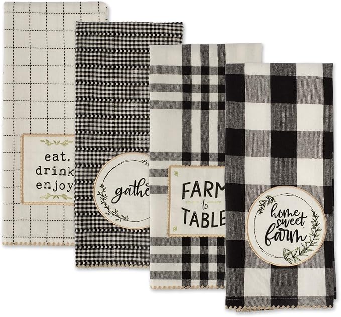 DII Home Sweet Farmhouse Kitchen Collection, Dishtowel Set - Image 4