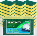 AIDEA Sponges Kitchen, 24 Pack Heavy Duty Dish Sponge, Cleaning Dish Scrubber by AIDEAHOME