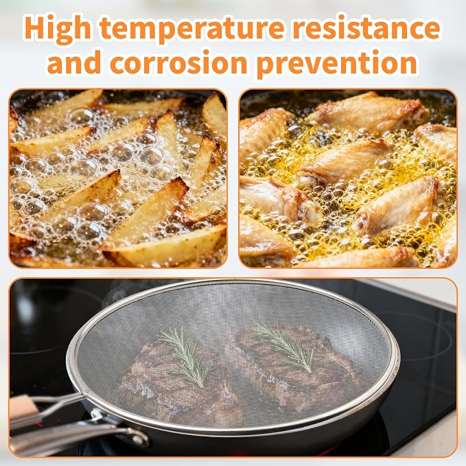 Grease Splatter Screen for Frying Pan - Image 4