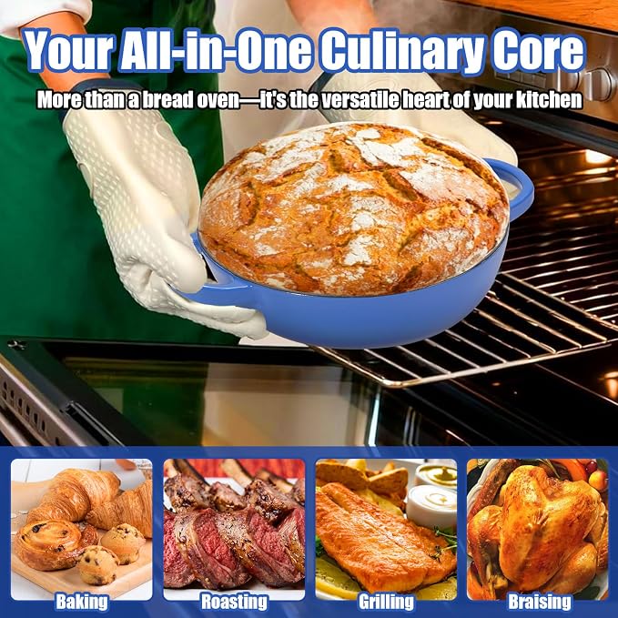 6QT Enameled Cast Iron Dutch Oven - Image 6