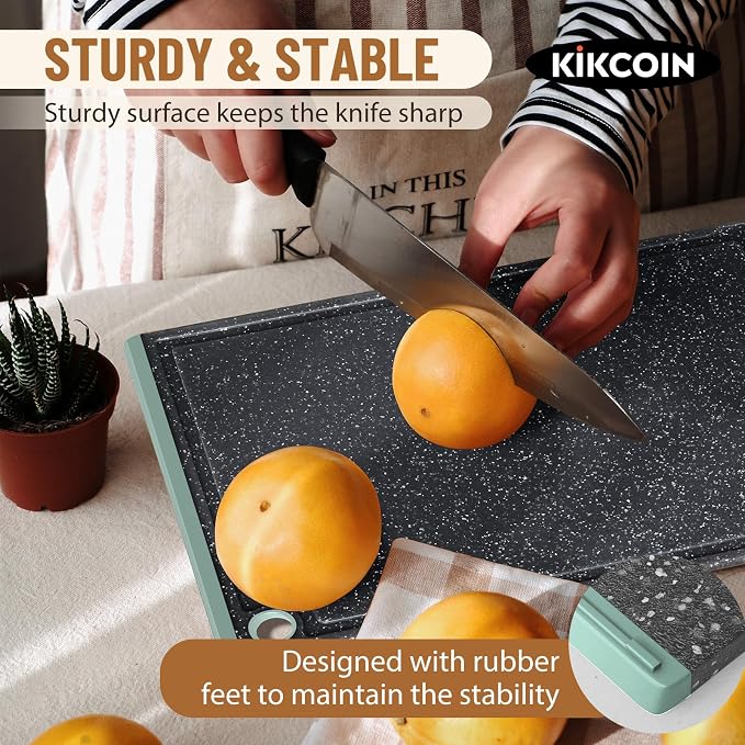 Plastic Cutting Boards for Kitchen, 3-Piece Large Cutting Board Set Dishwasher - Image 5