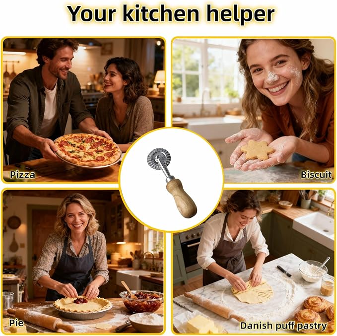 Pastry Wheel Cutter, 2 Inch Ravioli Cutter - Image 8