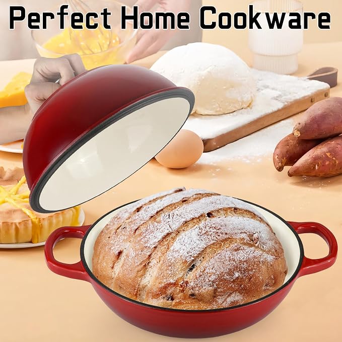 Enameled Cast Iron Bread Oven, Dutch Oven Pot - Image 5