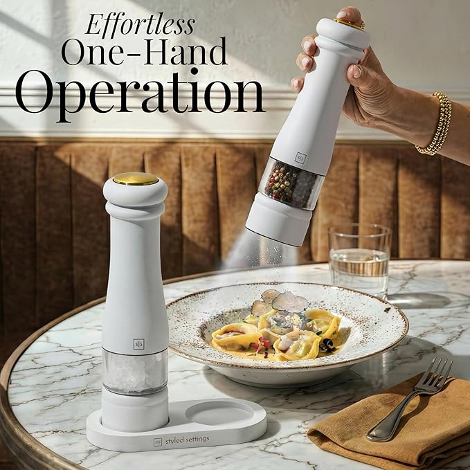 Electric Salt and Pepper Grinder Set - Image 2