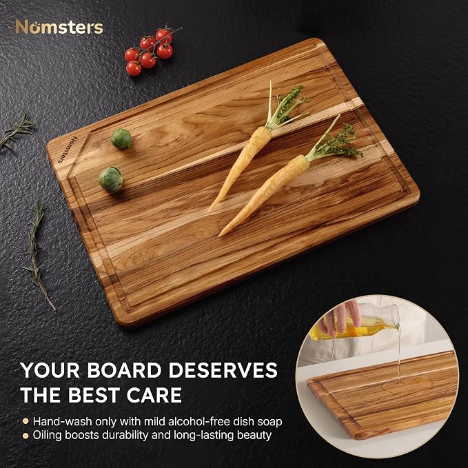 Extra Large Teak Wood Cutting Board - Image 8