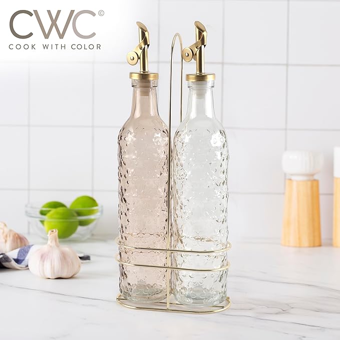 COOK WITH COLOR Glass Olive Oil Bottle Dispenser - Image 6