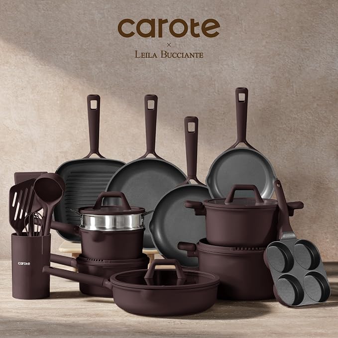 CAROTE 31PCS Pots and Pans Set, Nonstick Cookware Set Kitchen Non Stick - Image 8