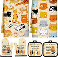 Jingmore 6 Pcs Kitchen Decor Set Accessorie Farmhouse Kitchen Towels Pot by Jingmore