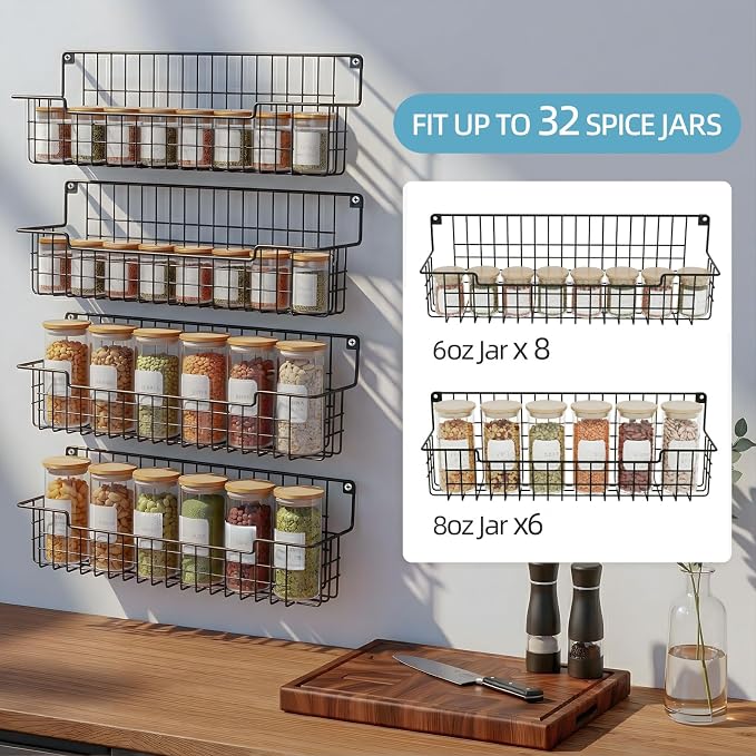 Spice Rack Wall Mount, Spice Organizer - Image 6