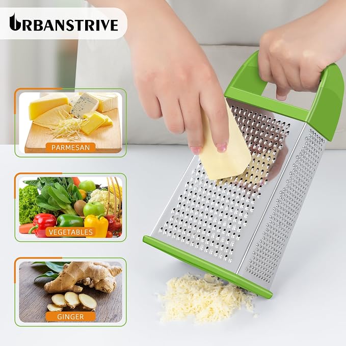 Urbanstrive Cheese Grater With Container, Professional Cheese Grater with Handle - Image 4