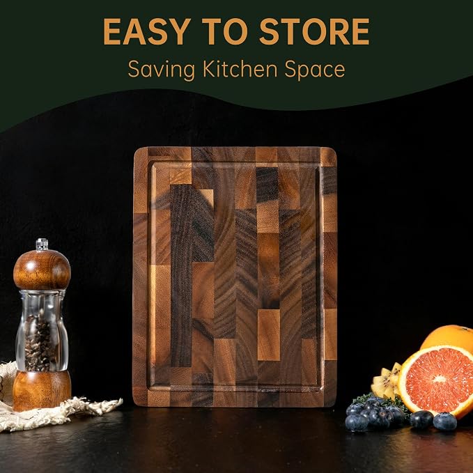 THETCHRY Walnut Wood Small Cutting Board, Compact Chopping Board - Image 8