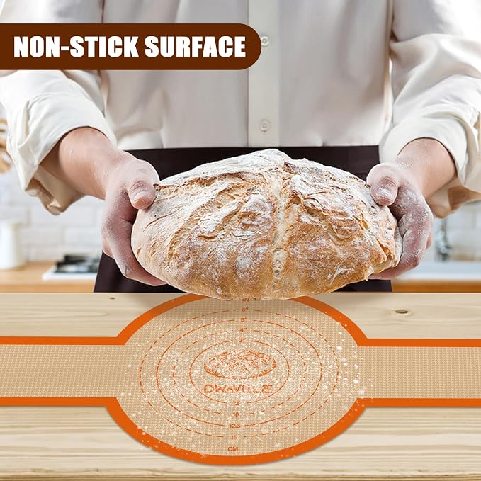 Silicone Bread Sling for Dutch Oven, Non-Stick & Easy to Clean Baking Mat Set - Image 2