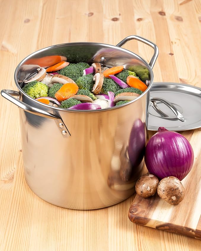 McSunley Stockpot Stainless Steel All Purpose Prep and Canning Bowl, 16 Quart - Image 4