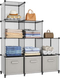 HOMIDEC Closet Organizers and Storage, 9 Cube Storage Organizer, Portable by DecorateYourHome