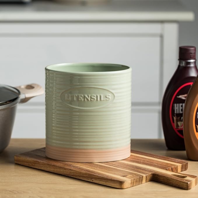 YHOSSEUN Kitchen Utensil Holder, Ceramic Utensil Holder - Image 9