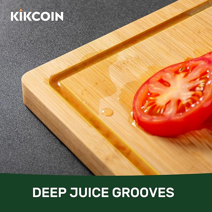 Kikcoin 24”×18” Bamboo Cutting Boards - Image 4