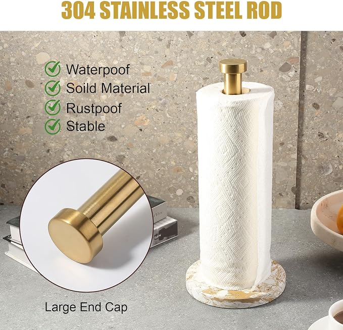 Koville Paper Towel Holder Countertop, Standing Paper Roll Holder - Image 3