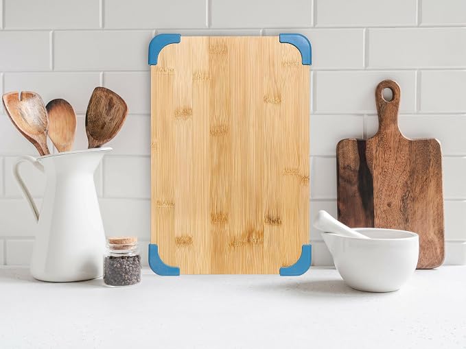 COOK WITH COLOR Non-Slip Cutting Board Set – Kitchen Essentials with Easy Grip - Image 7