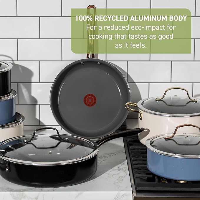 T-Fal Preserve Ceramic Nonstick Saute Pan - Image 2