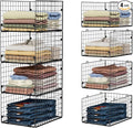 4-Tier Stackable Closet Organizers and Storage Shelves, Foldable Closet Shelf by FollowWithYociyogaTogether