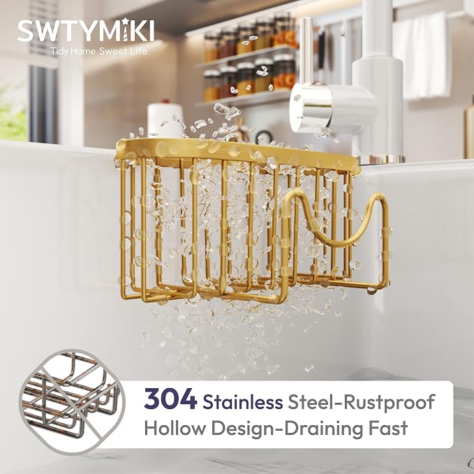 SWTYMIKI Sponge Holder for Kitchen Sink - Image 6