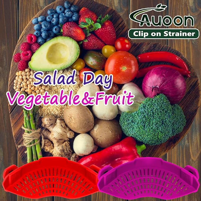 AUOON Clip On Strainer Silicone - Image 5