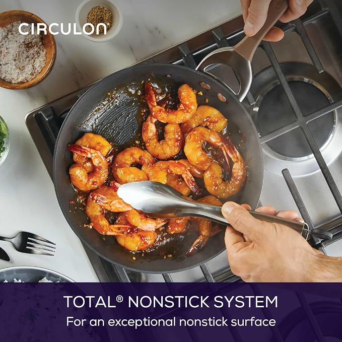 Circulon Symmetry Dishwasher Safe Hard Anodized Nonstick Cookware Pots and Pans - Image 3