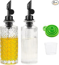 Glass Olive Oil Dispenser Bottle Small, 6.5 Oz/ 200 ml Coffee Simple Syrup by MOLADRI