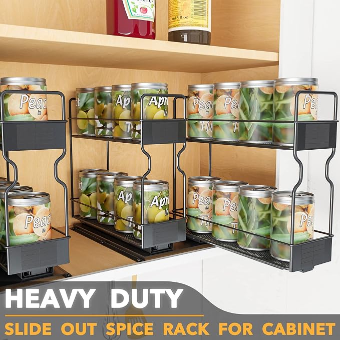 SpaceAid Pull Out Spice Rack Organizer - Image 3