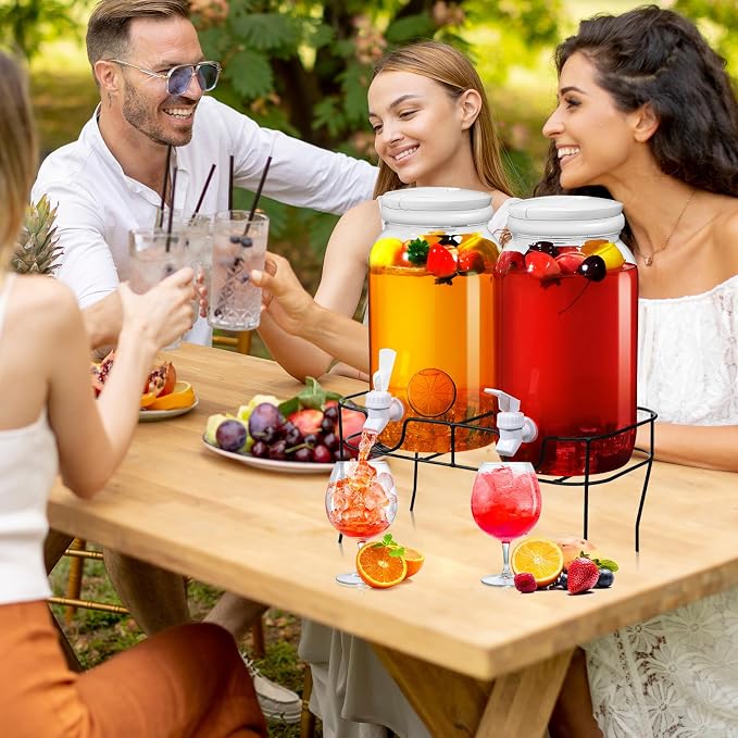Tanlade 2 Pcs Plastic Drink Dispenser - Image 7