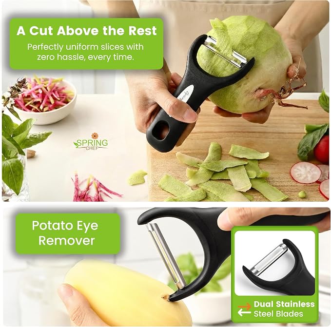Spring Chef Stainless Steel Y Shaped Vegetable Peeler - Image 6
