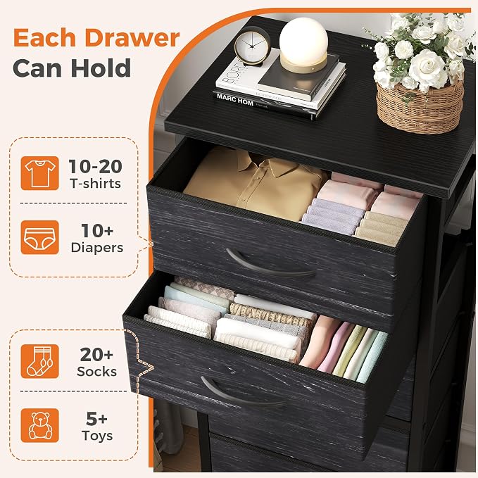 Sweetcrispy Tall Fabric Dresser - Image 4