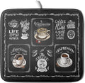 Giwawa Coffee Dish Drying Mat Vintage Anti Fatigue Espresso Cup Black Bean by Giwawa