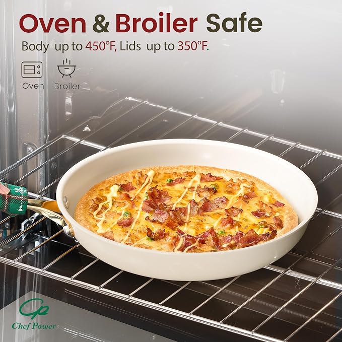 Chef Power Ceramic Cookware Sets, Cookware Set - Image 6