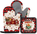 Christmas Gingerbread Oven Mitts Set of 3, Gingerbread Man Heat Resistant by Unknown