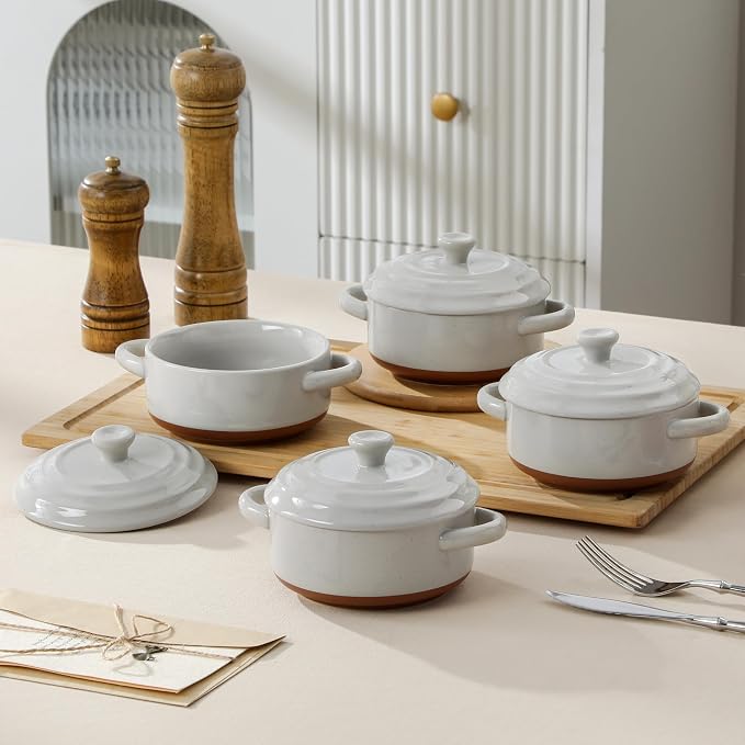 MALACASA Mini Cocotte Set - 12 OZ Ramekins - Image 6